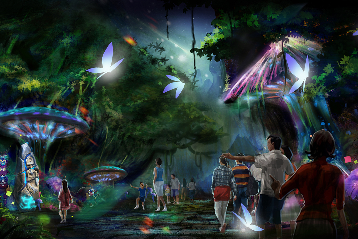 傩戏王国主题公园谜语森林设计