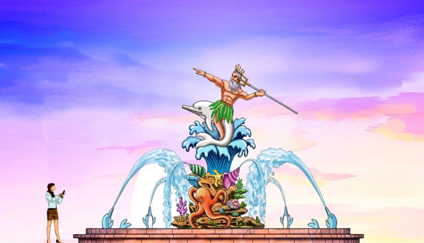邹城魔力水世界主题雕塑方案