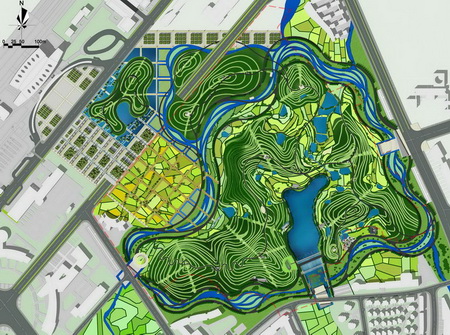 图13义乌站前公园

景观设计方案平面