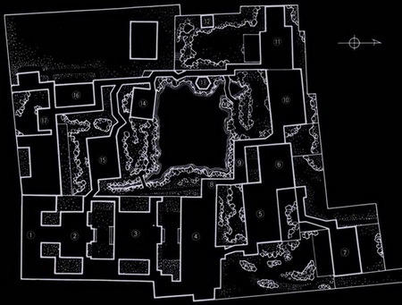 图15中国传统园林的空间组织与布局（网师园）